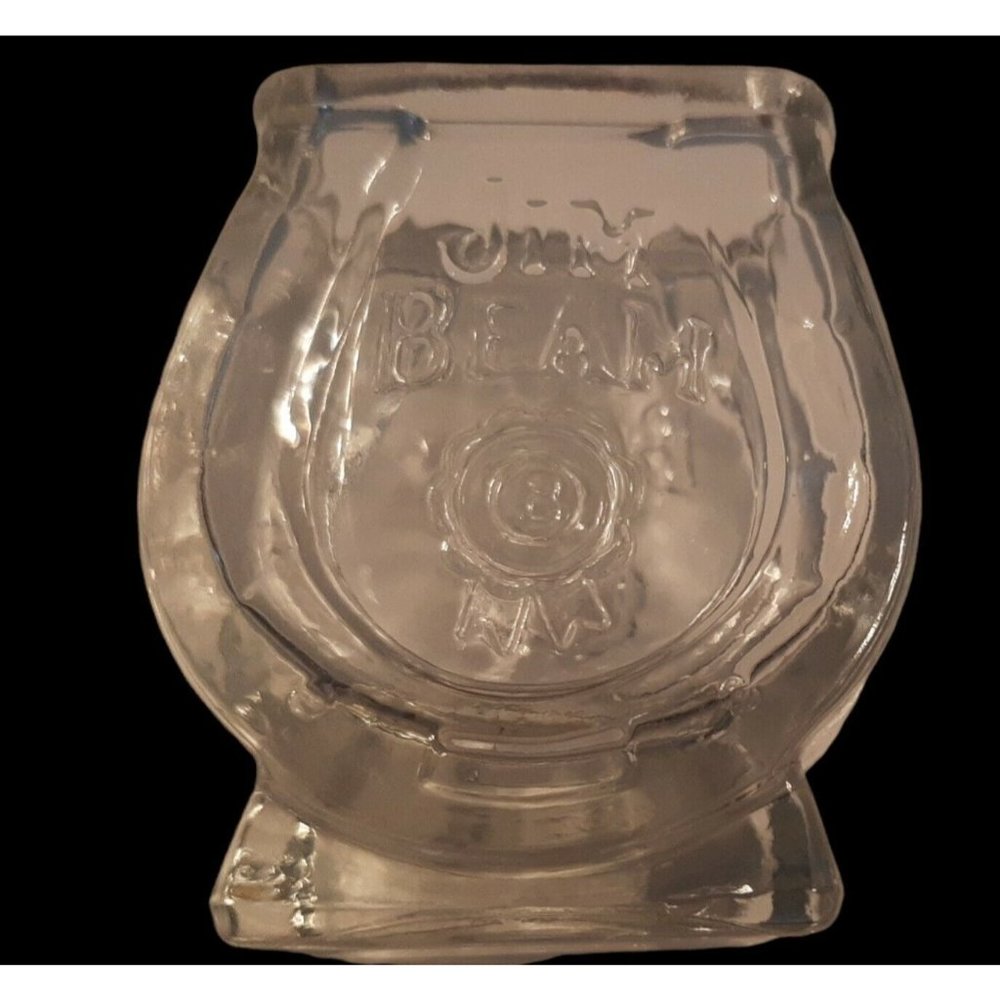 Vintage Jim Beam Glass Shot Glass Toothpick Holder